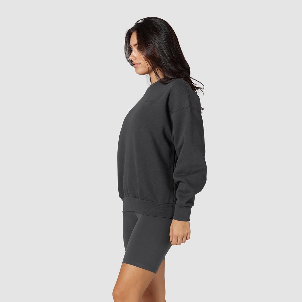 Lounge Underwear 365 Oversized Crew Neck Jumper Pebble | CH6154793