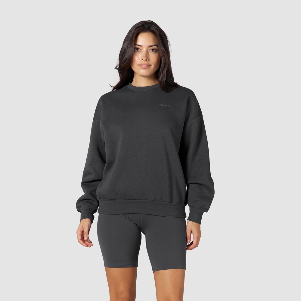 Lounge Underwear 365 Oversized Crew Neck Jumper Pebble | CH6154793