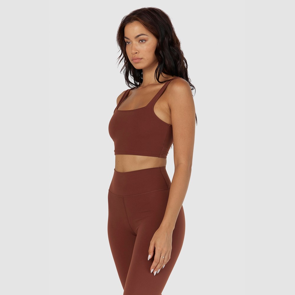 Lounge Underwear 365 Second Skin Tank Top Chocola | YD6047835