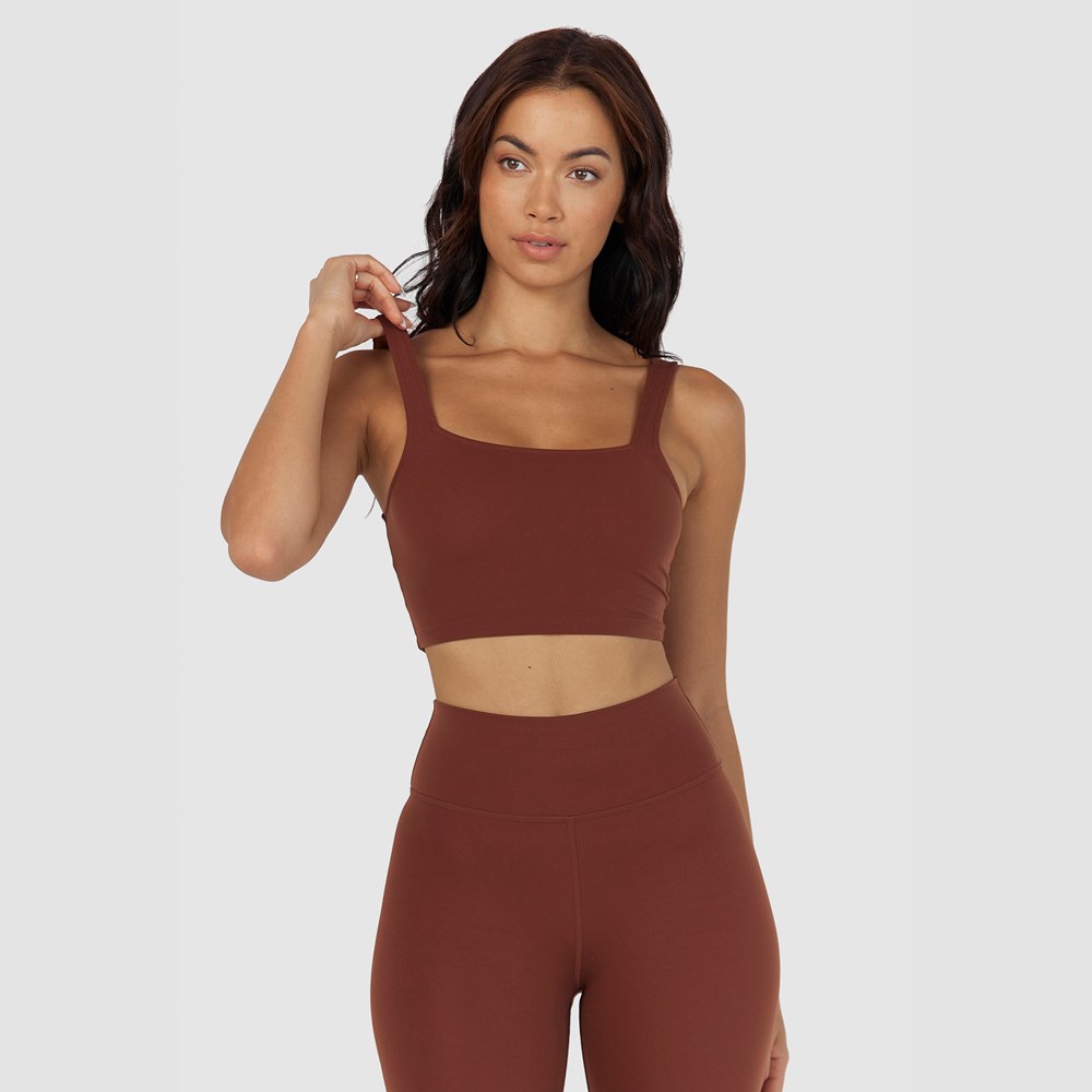 Lounge Underwear 365 Second Skin Tank Top Chocola | YD6047835