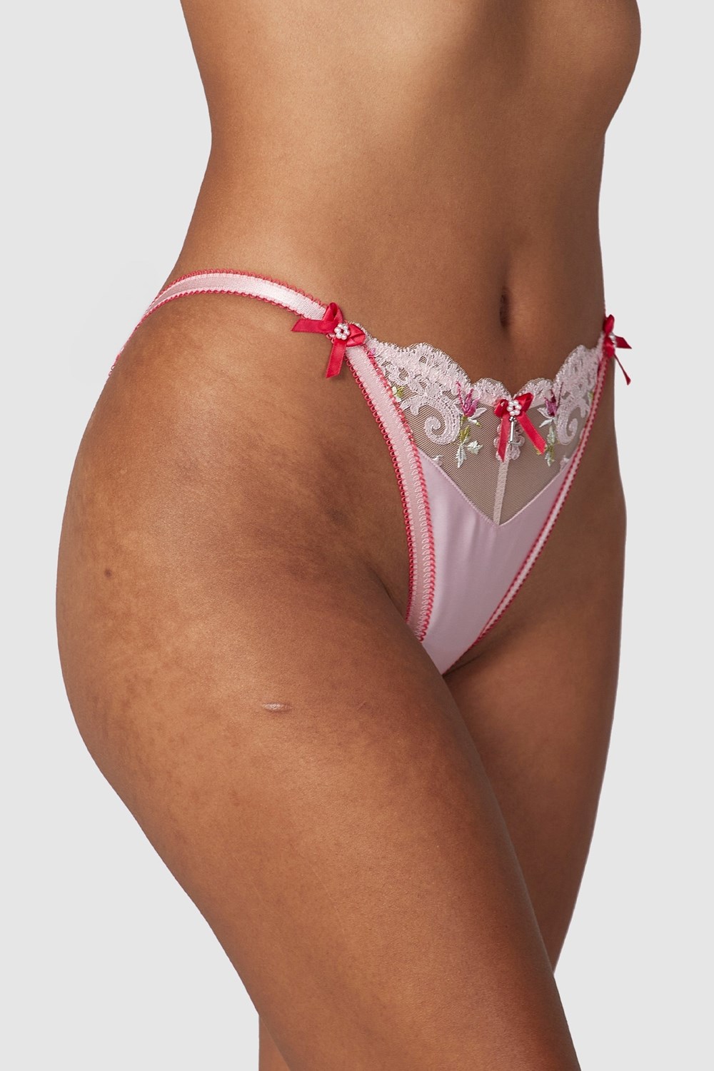 Lounge Underwear Bloom Embroidered Briefs Roze | FS9361748