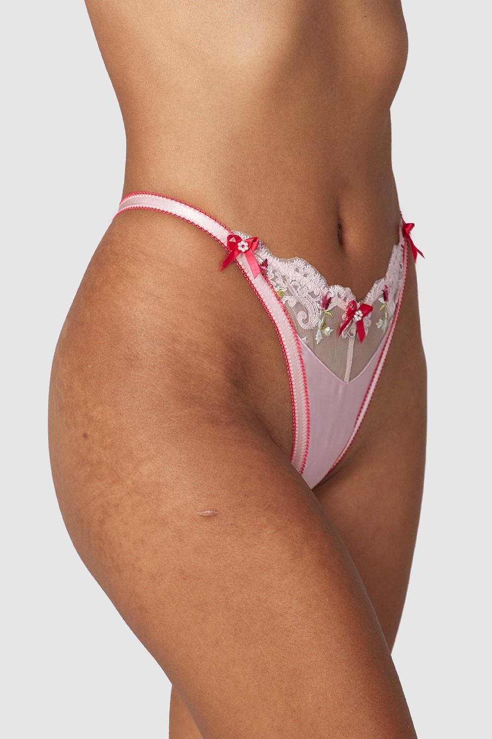 Lounge Underwear Bloom Embroidered G-string Roze | DN1243587