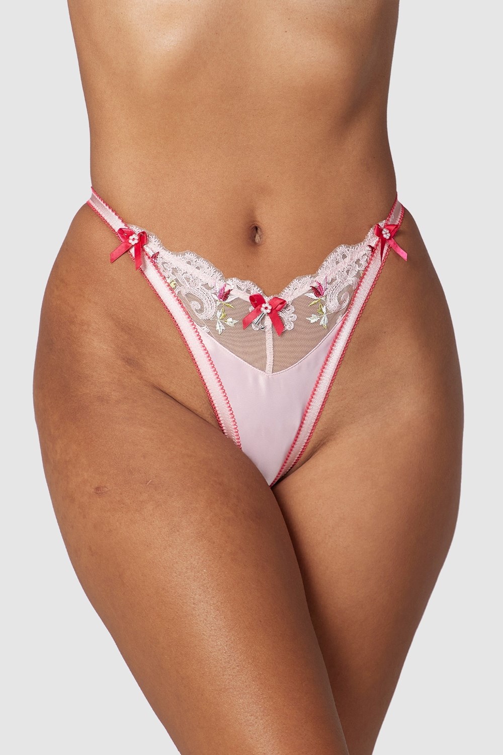 Lounge Underwear Bloom Embroidered G-string Roze | DN1243587