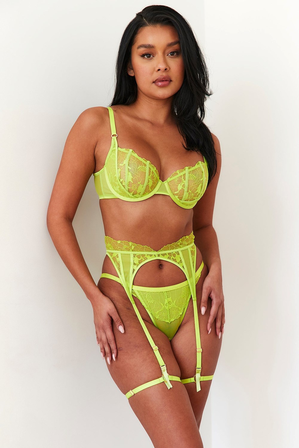 Lounge Underwear Carmen Intimates Set Lime | DY4769125