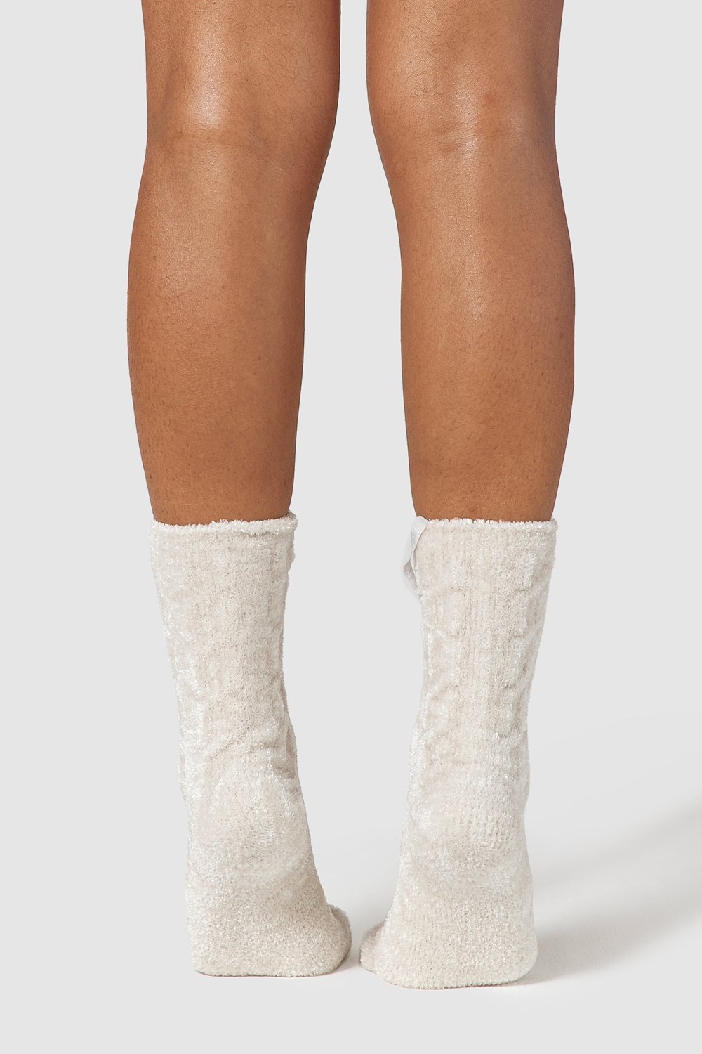 Lounge Underwear Chenille Gebreid Socks Pearl | WD3045968