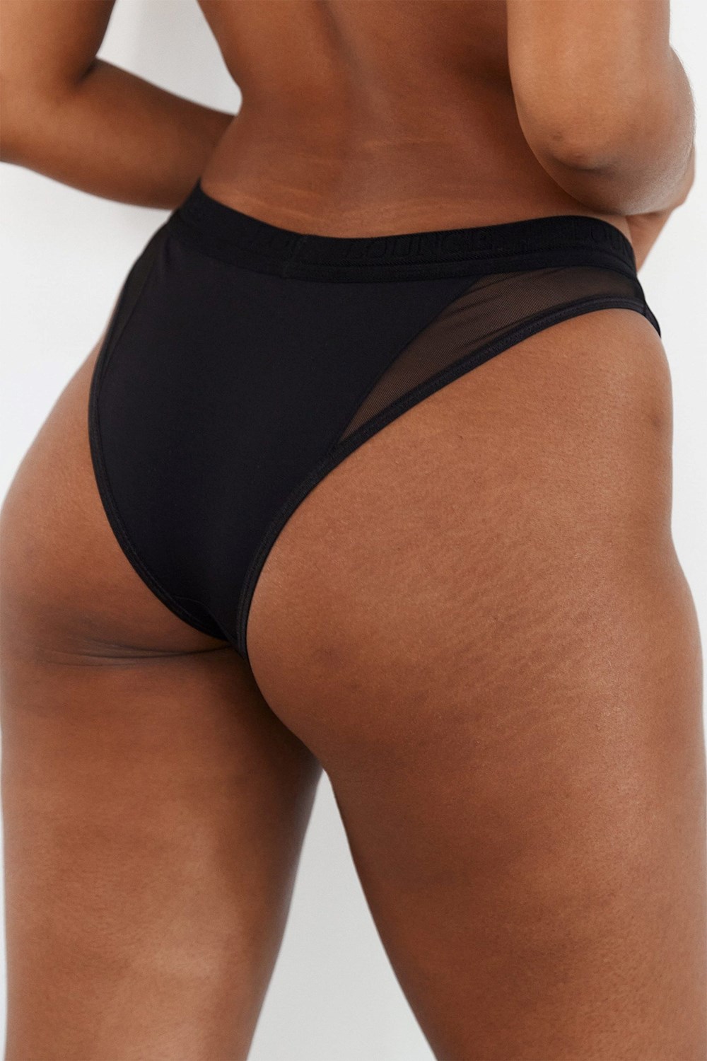 Lounge Underwear Contour Mesh Briefs Zwart | BF6079254