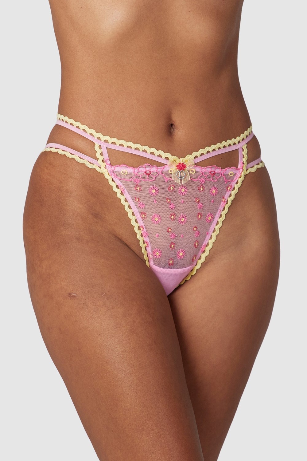 Lounge Underwear Daisy Embroidered Briefs Roze | GS5912830