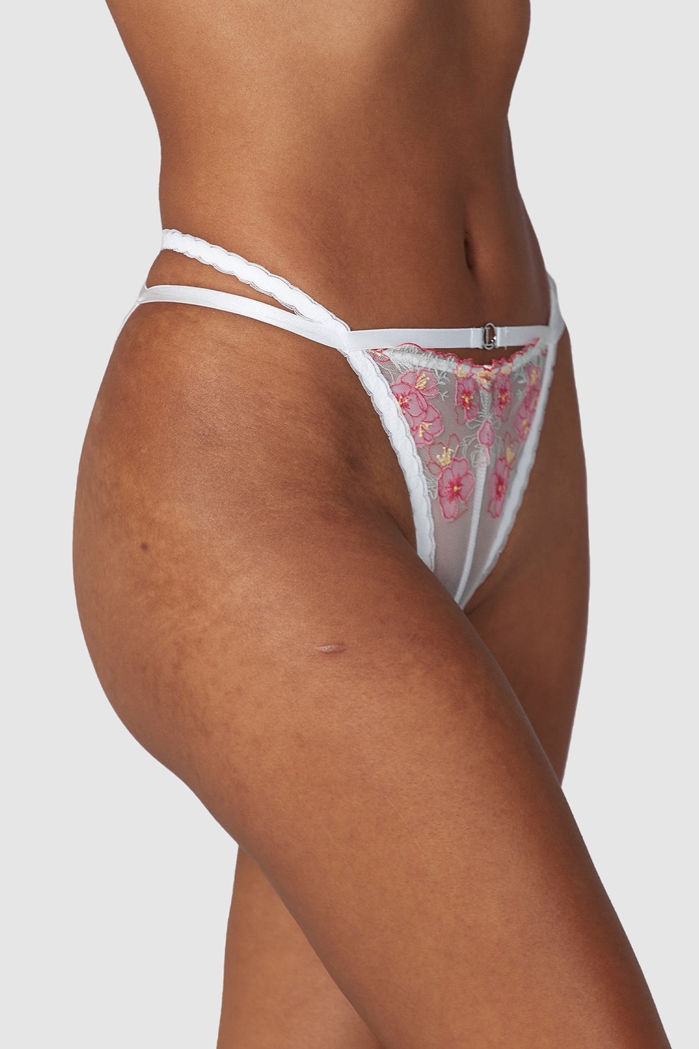 Lounge Underwear Ditsy Embroidered Briefs Wit | DY6347059