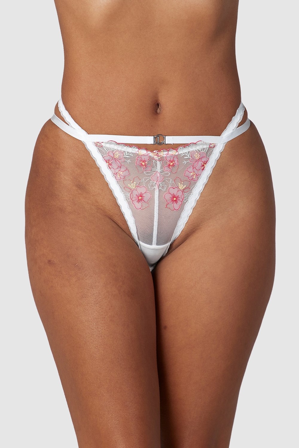 Lounge Underwear Ditsy Embroidered Briefs Wit | WA1250948