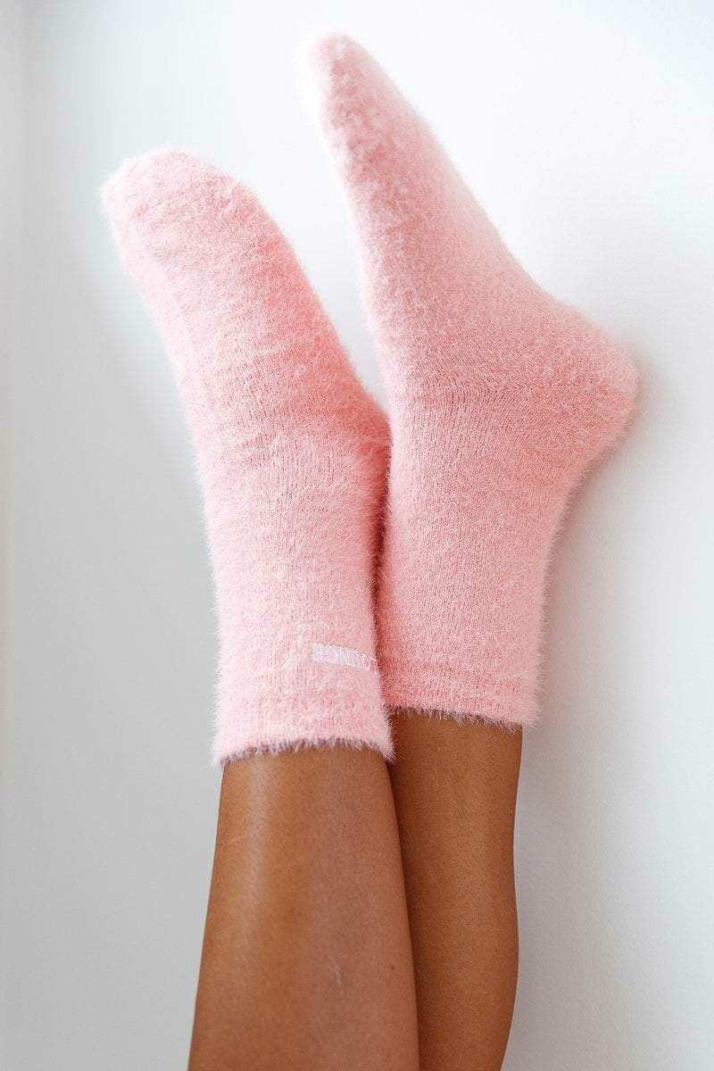 Lounge Underwear Embroidered Lounge Toastie Socks Roze | WV2908754