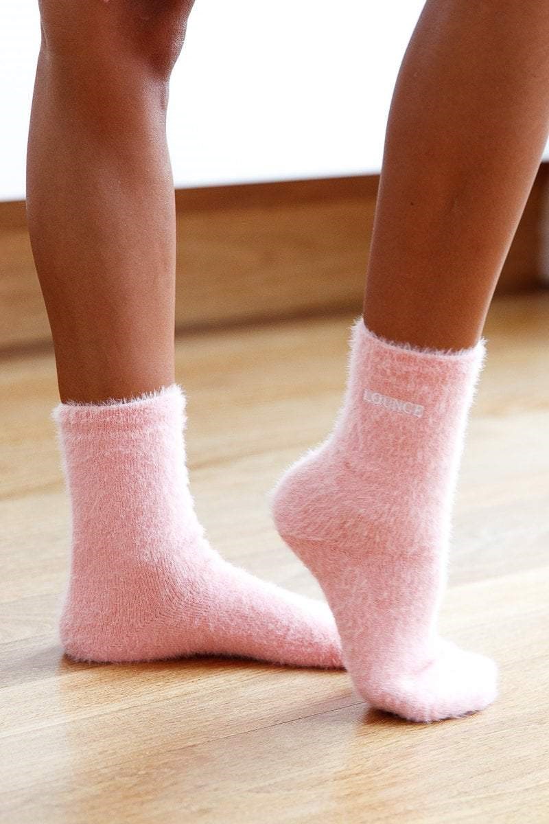 Lounge Underwear Embroidered Lounge Toastie Socks Roze | WV2908754