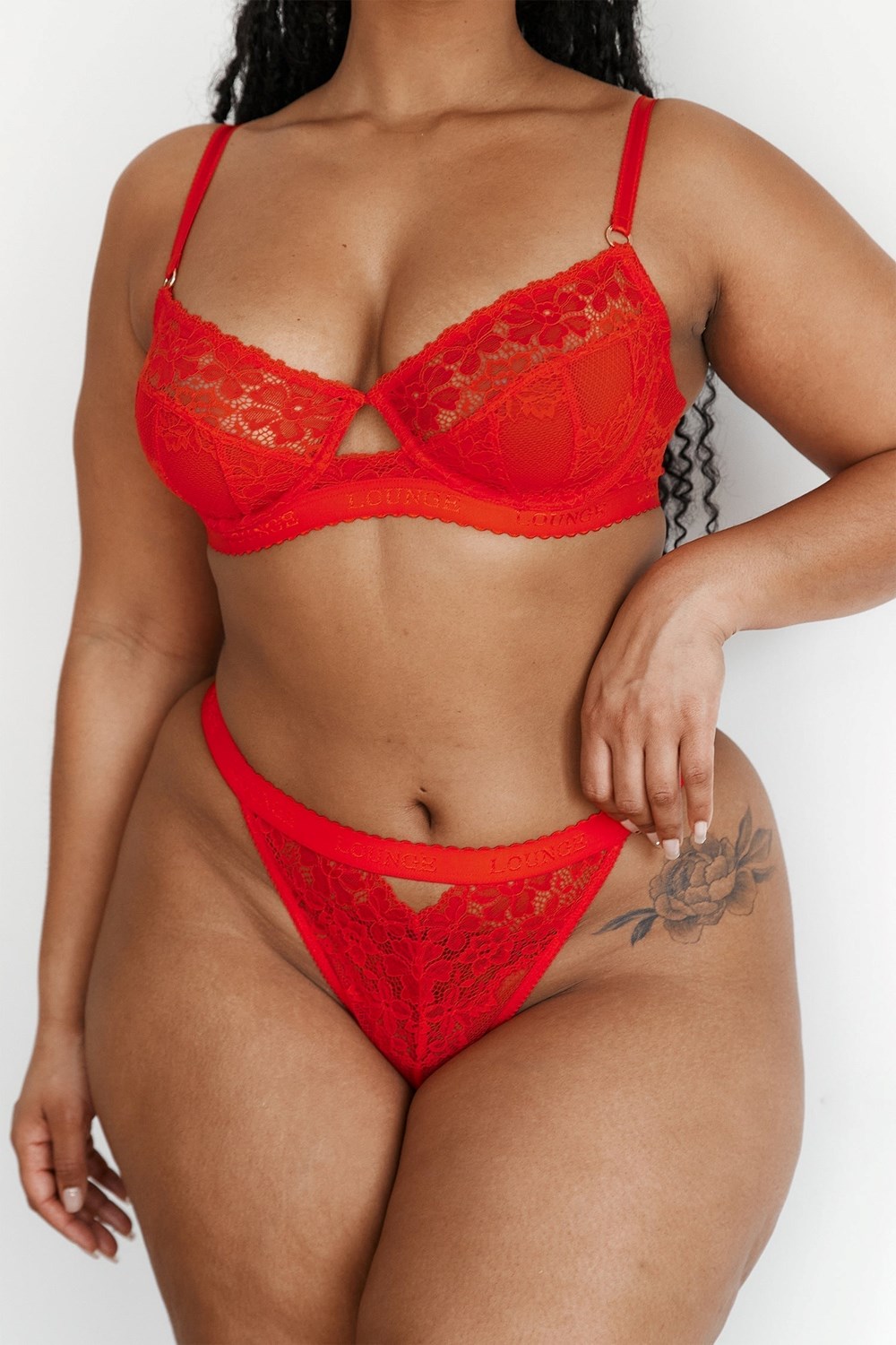 Lounge Underwear Flair Balcony Bra & String/Briefs Set Rood | SC6874952