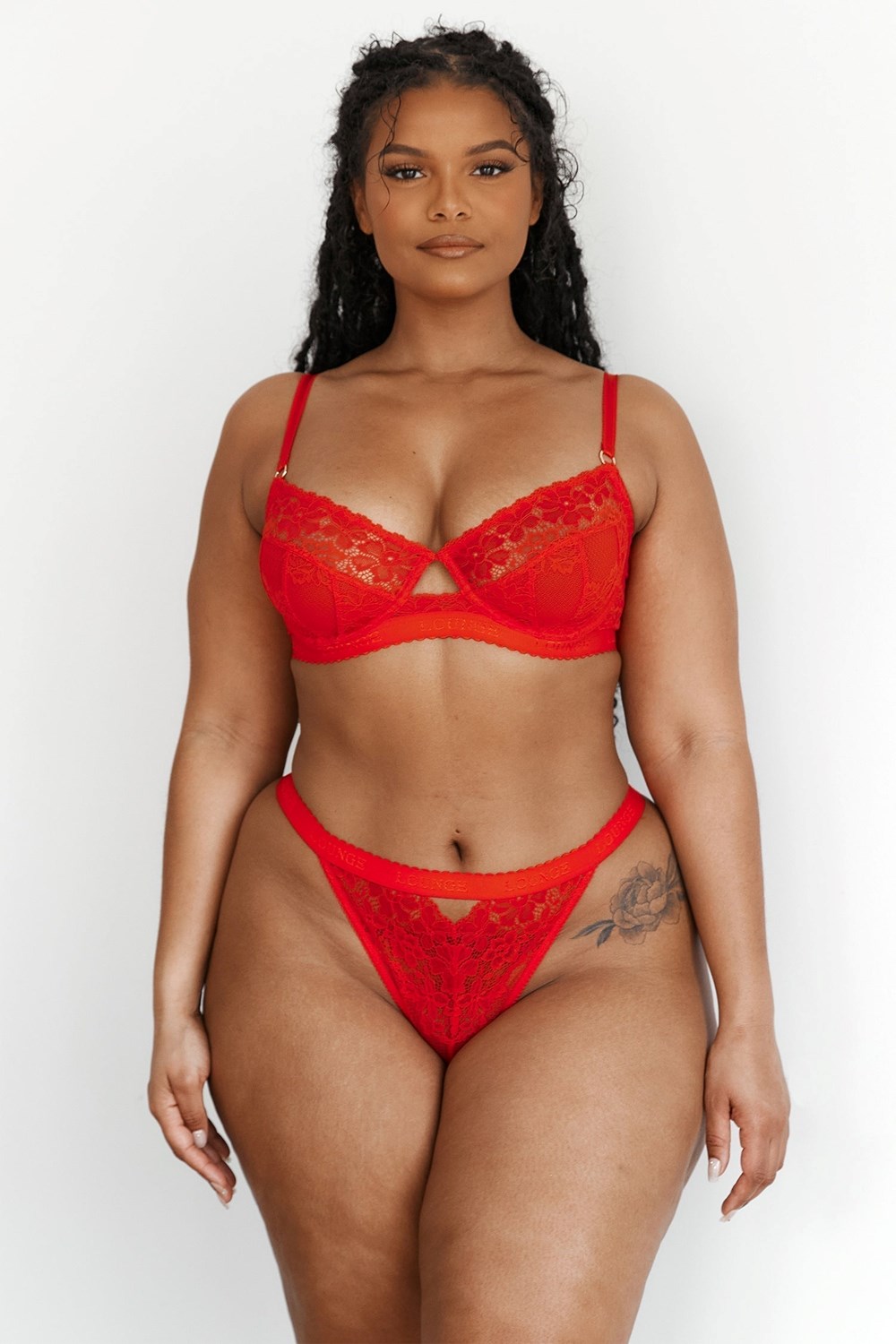 Lounge Underwear Flair Balcony Bra & String/Briefs Set Rood | SC6874952