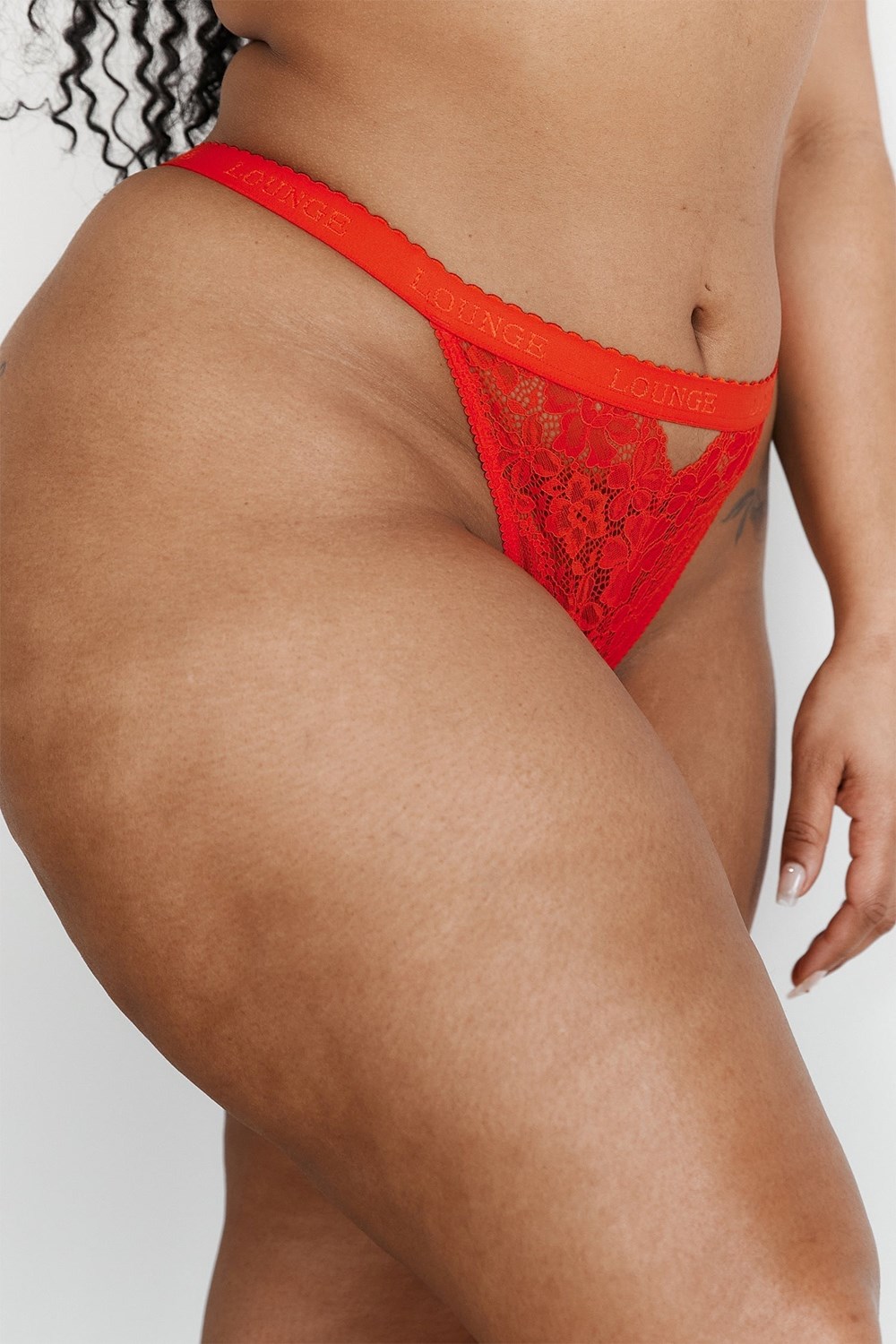 Lounge Underwear Flair String Rood | KE3971456