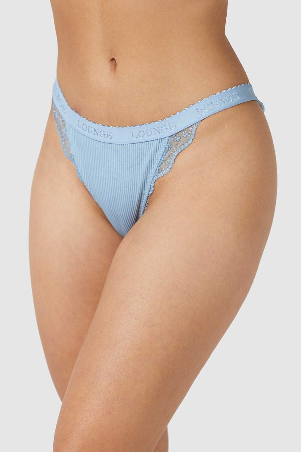 Lounge Underwear Geribbeld Briefs Blauw | AG9036524