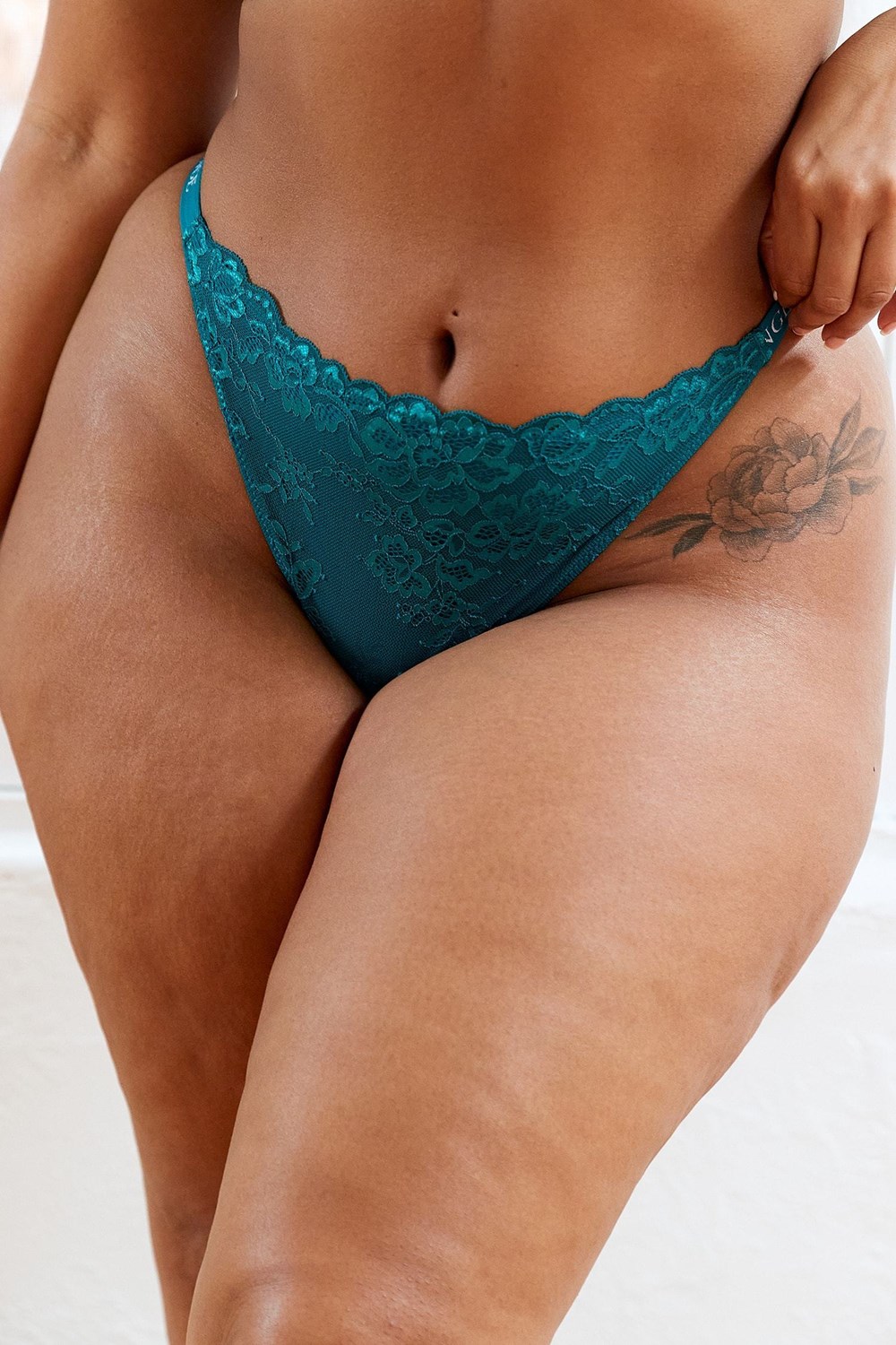 Lounge Underwear Kanten Magic String Turquoise | CG7240685