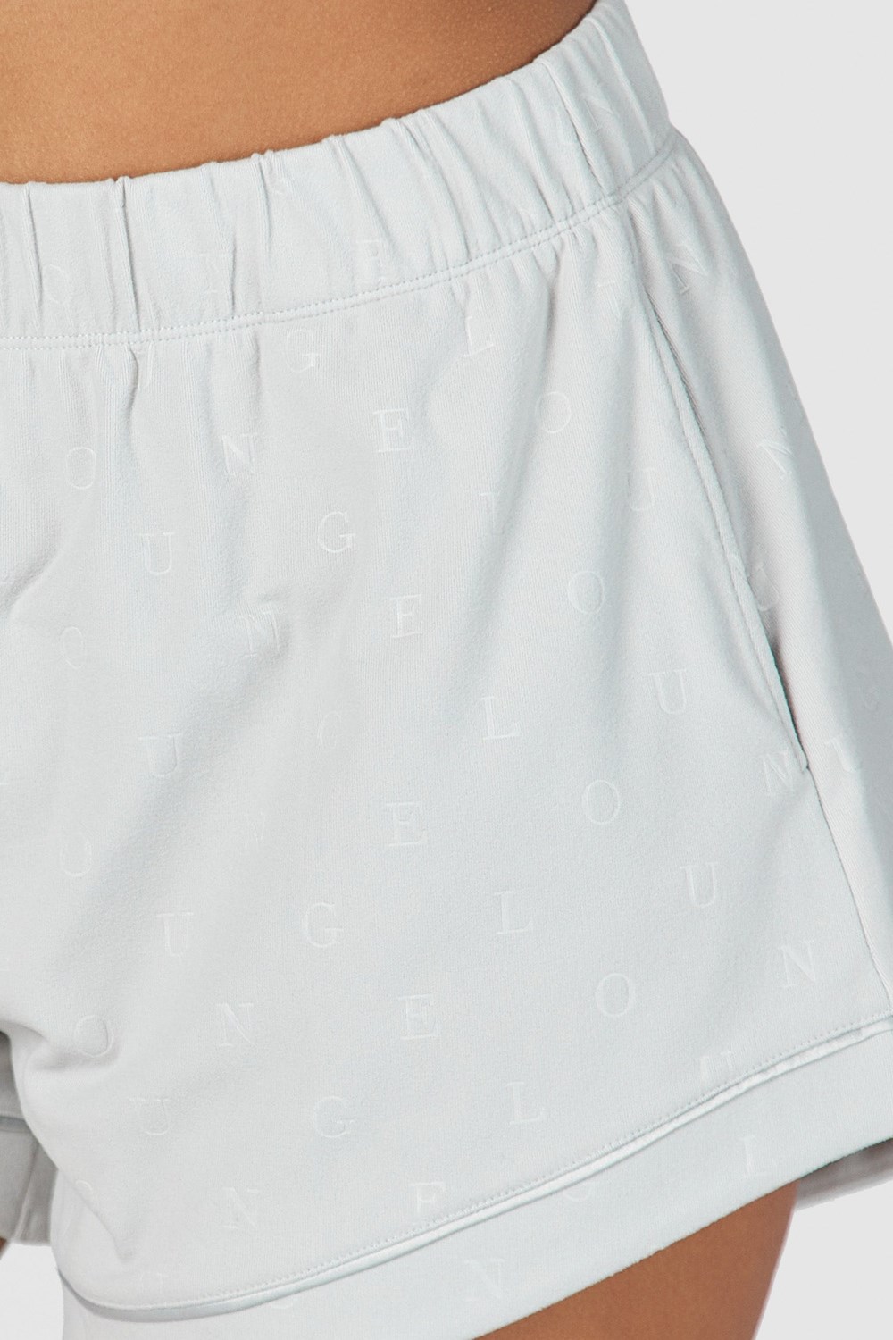 Lounge Underwear Luxury Embossed Pajama Shorts Frost | FW4826790