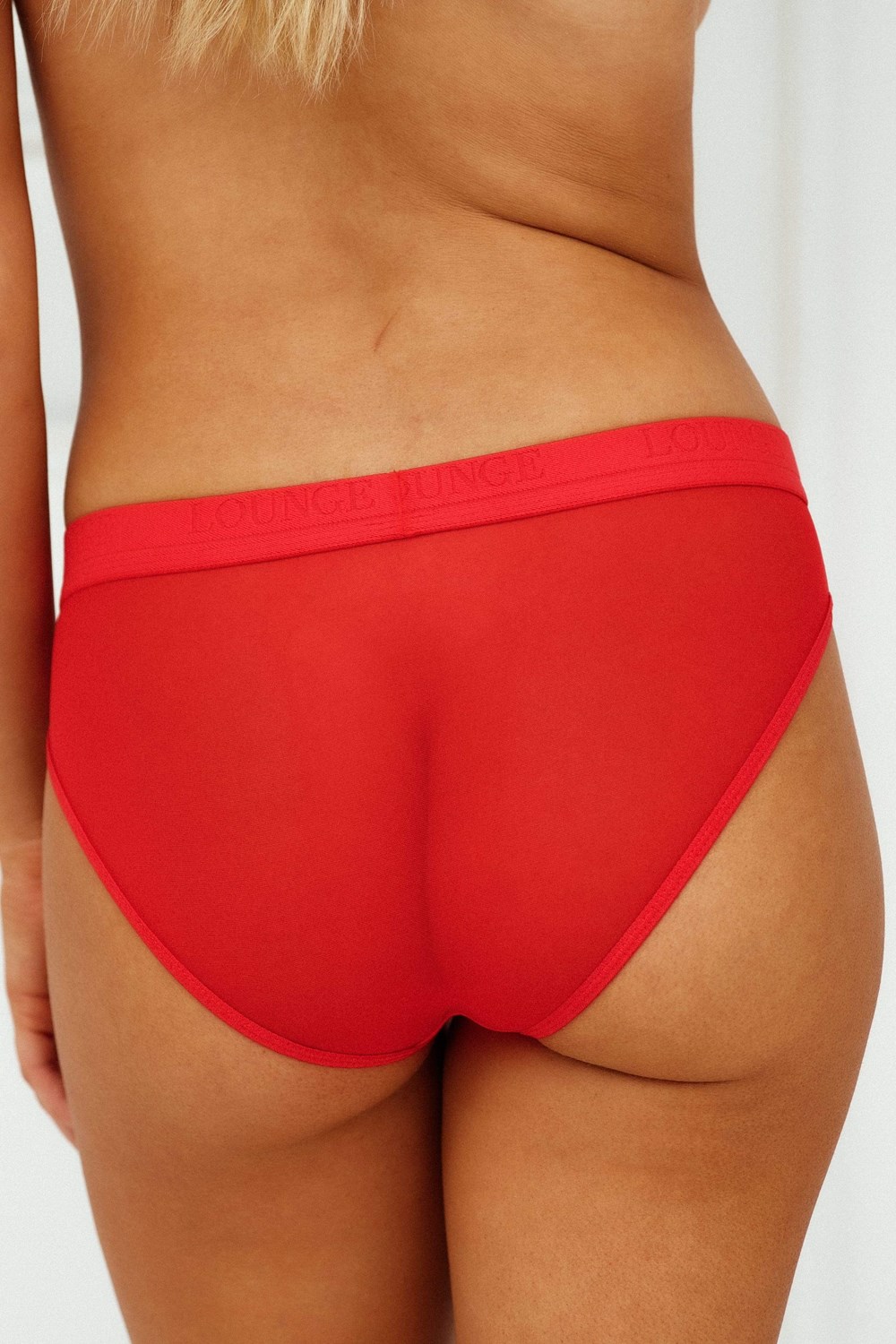 Lounge Underwear Mesh Briefs Rood | ZK3172804