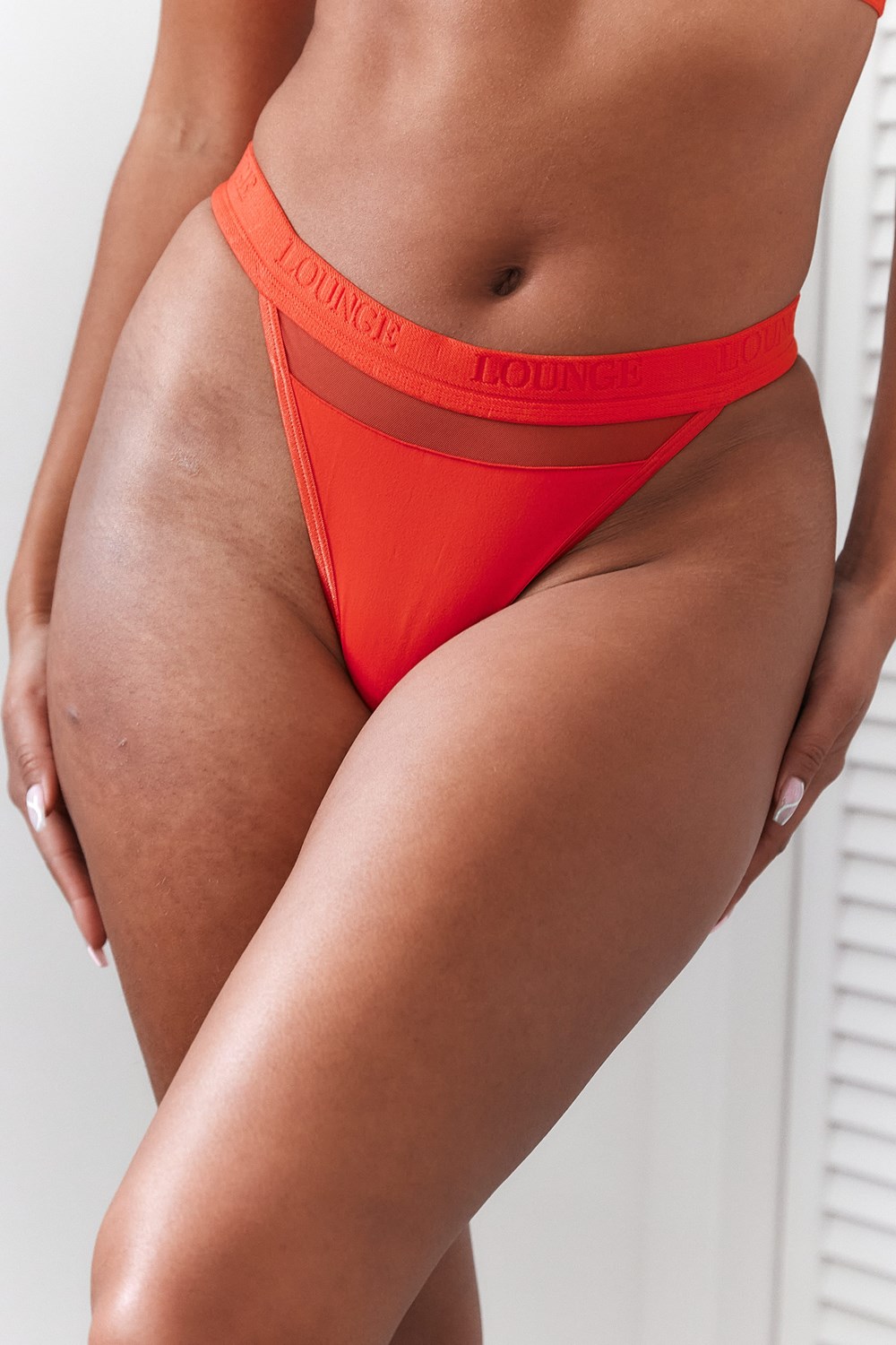 Lounge Underwear Mesh String Rood | AV9063718