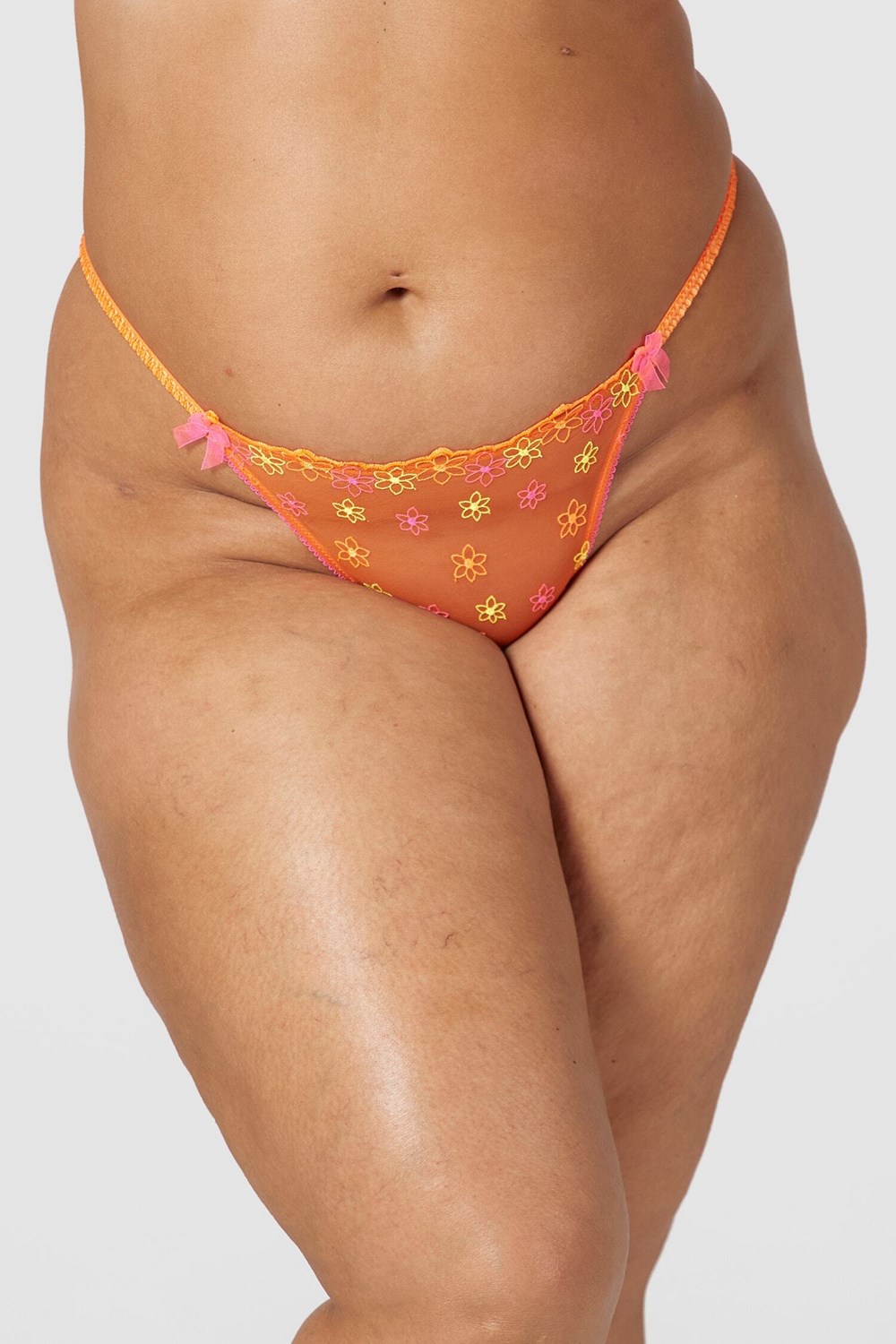 Lounge Underwear Neon G-string Oranje | SW6503981