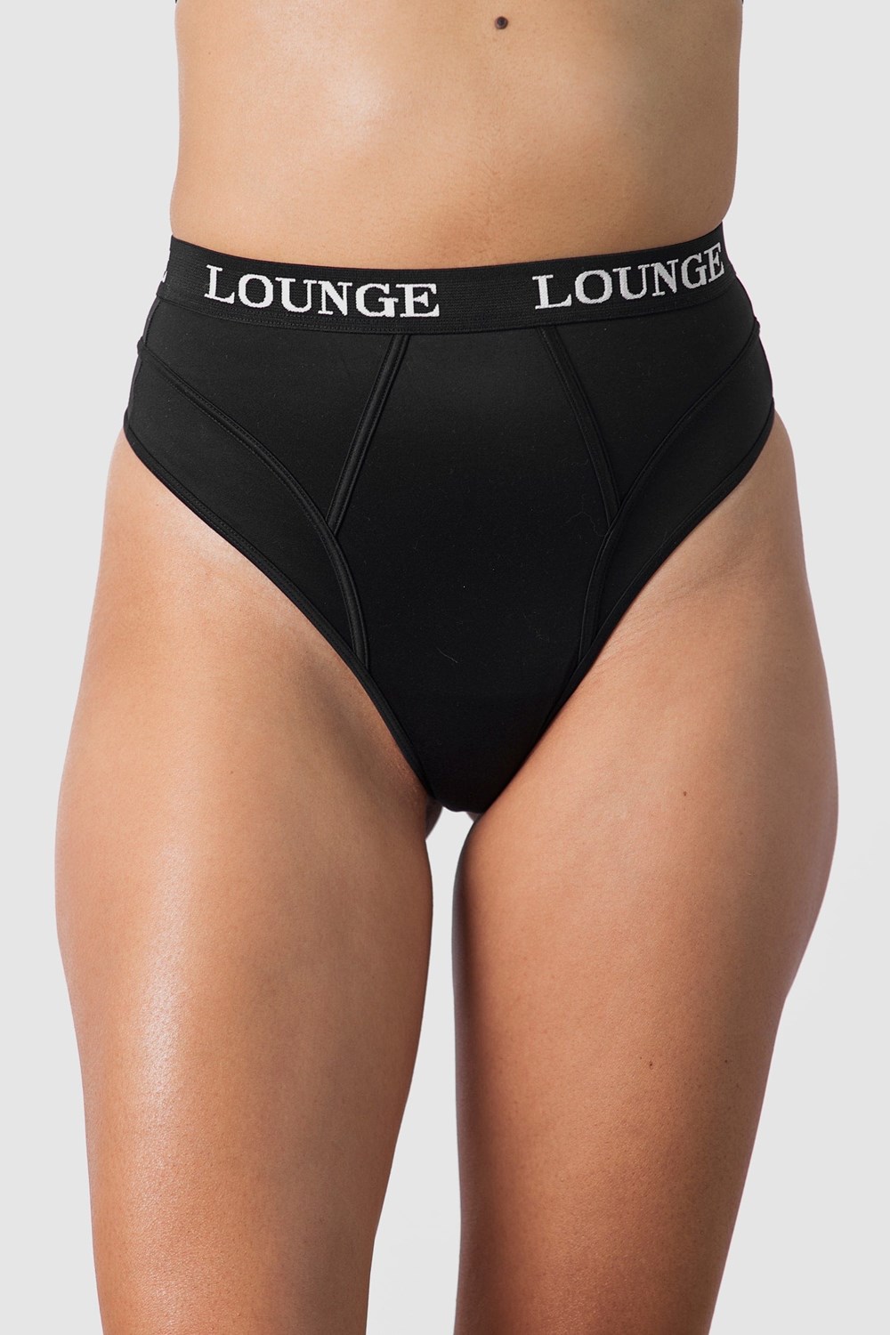 Lounge Underwear Nurture String Zwart | QI8735012