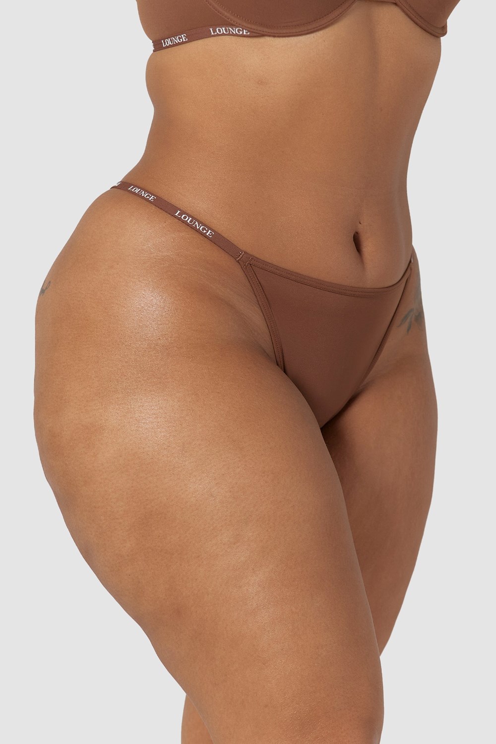 Lounge Underwear Smooth Klassieke String Chestnut | AJ8350296