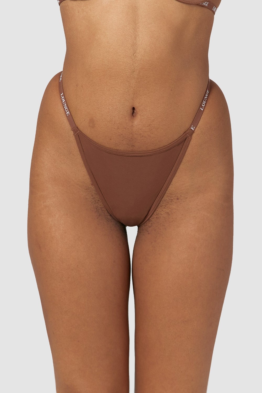 Lounge Underwear Smooth Klassieke String Chestnut | AJ8350296