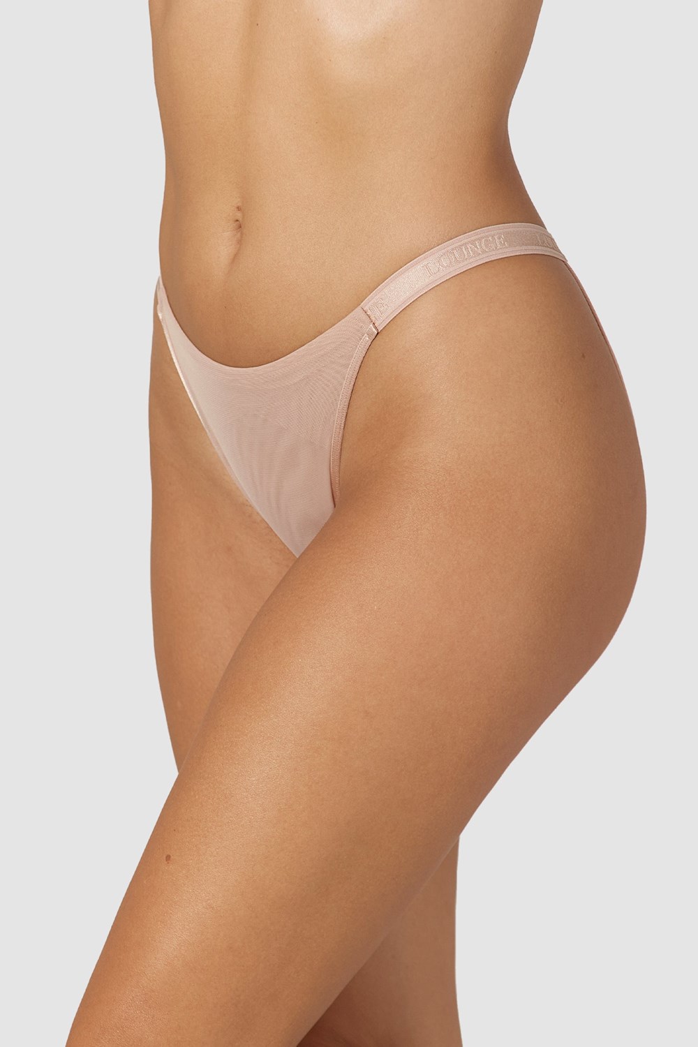 Lounge Underwear Smooth Mesh Briefs Taupe | BQ3892571