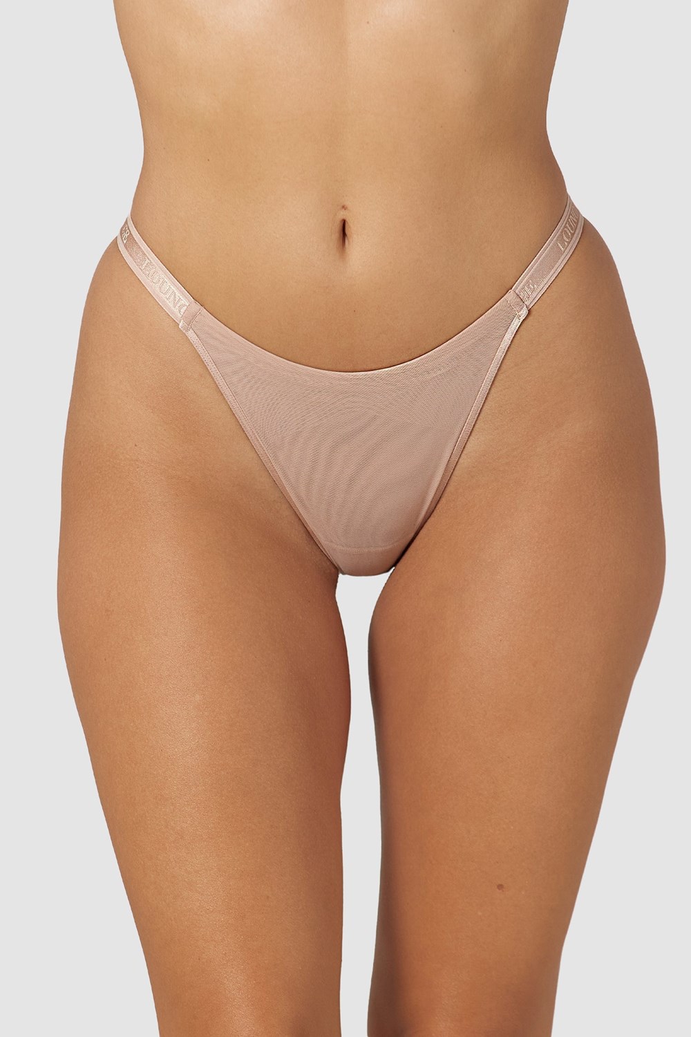 Lounge Underwear Smooth Mesh Briefs Taupe | BQ3892571