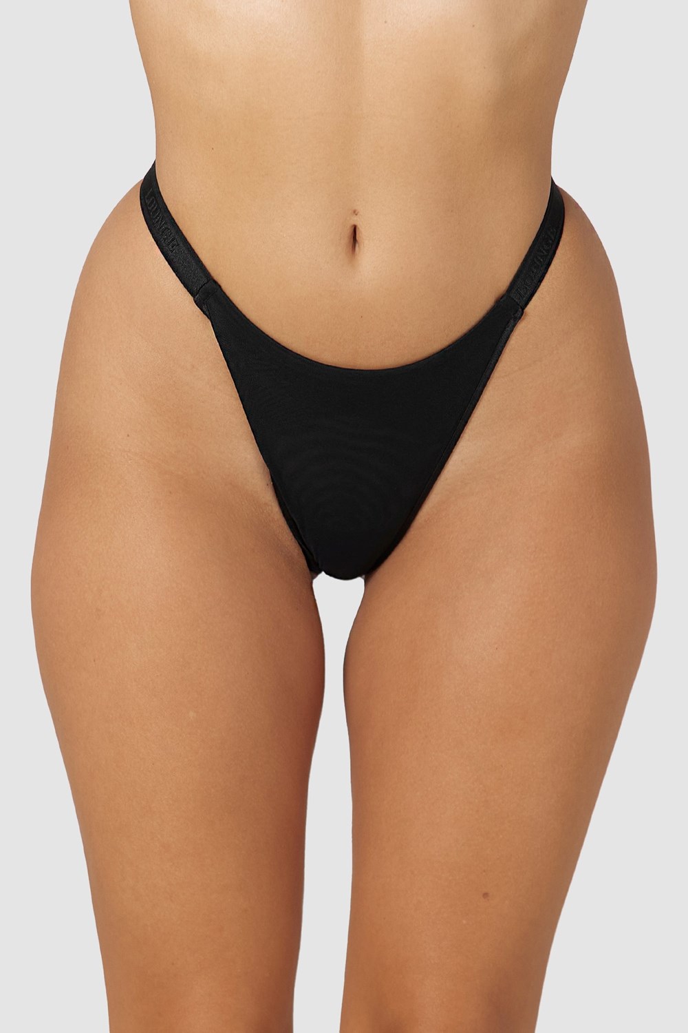 Lounge Underwear Smooth Mesh String Zwart | OR7465938