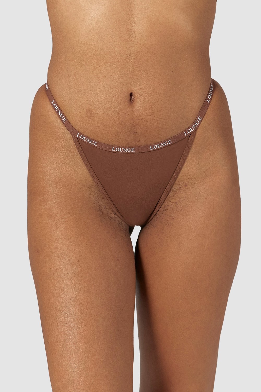 Lounge Underwear Smooth String Chestnut | NA0568472