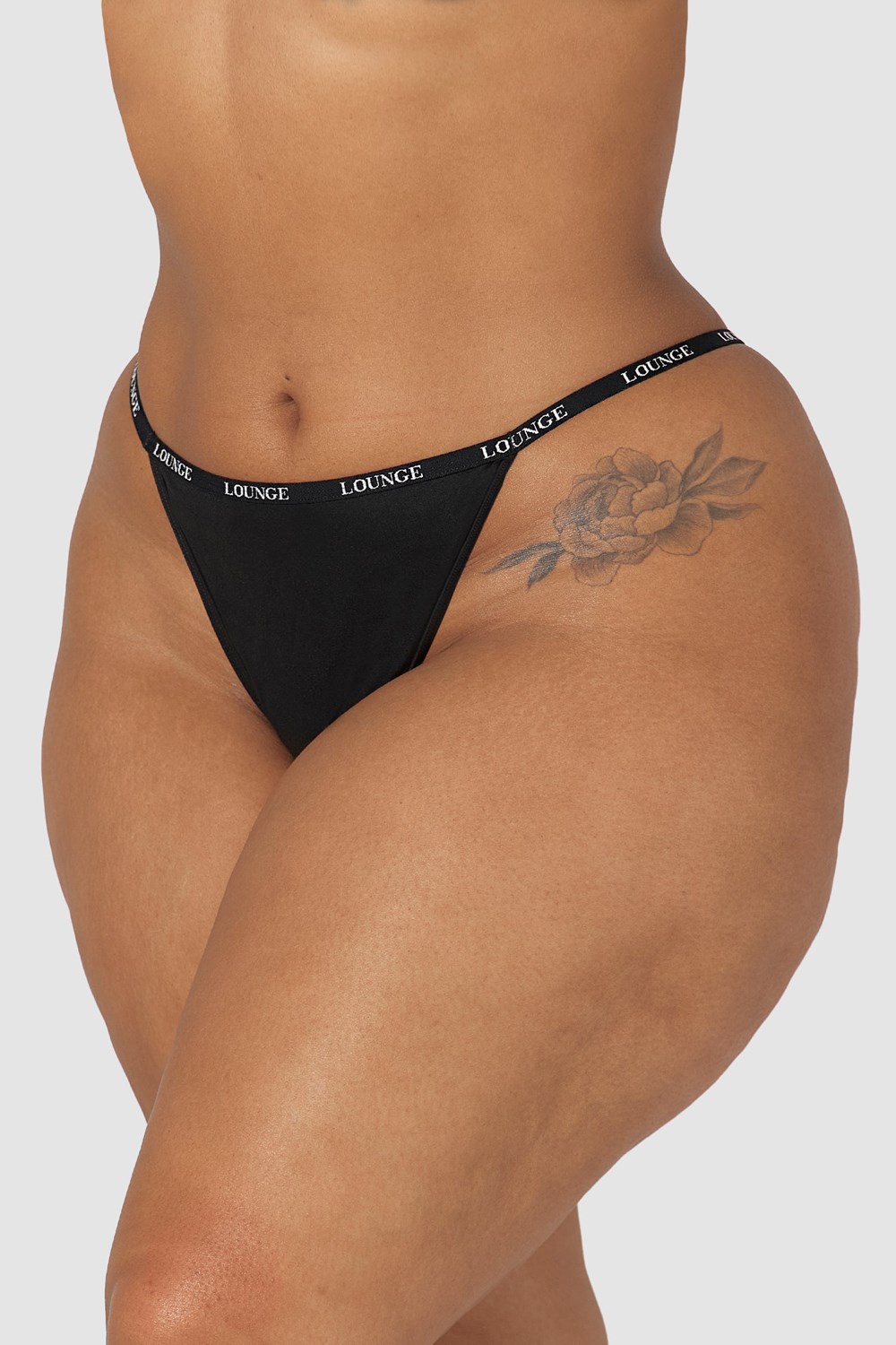 Lounge Underwear Smooth String Zwart | ZK5647803