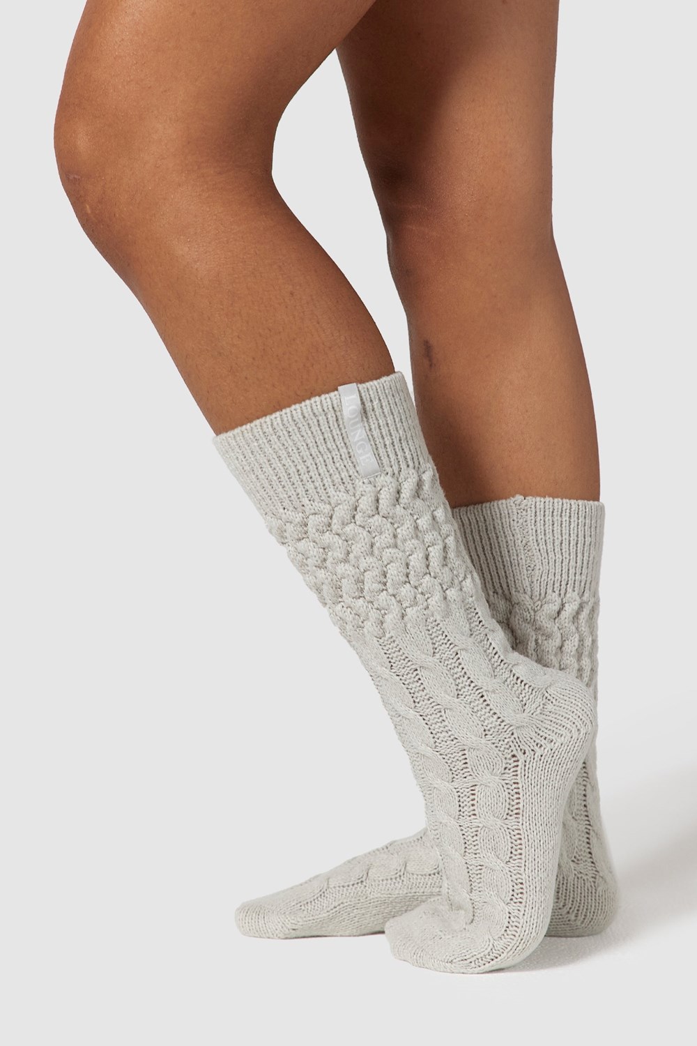 Lounge Underwear Snug Gebreid Socks Frost | YP4789025