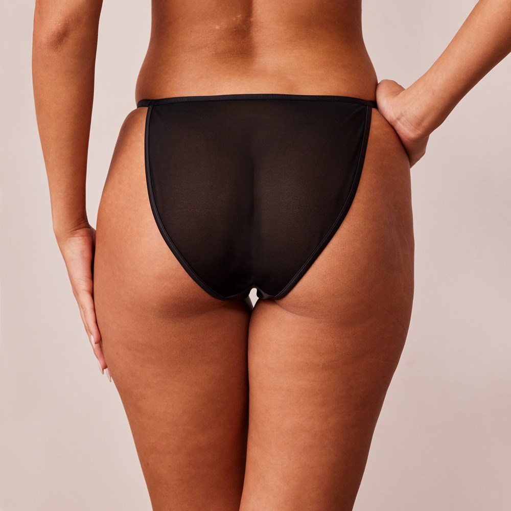 Lounge Underwear Soft Satin Briefs Zwart | GK9106425