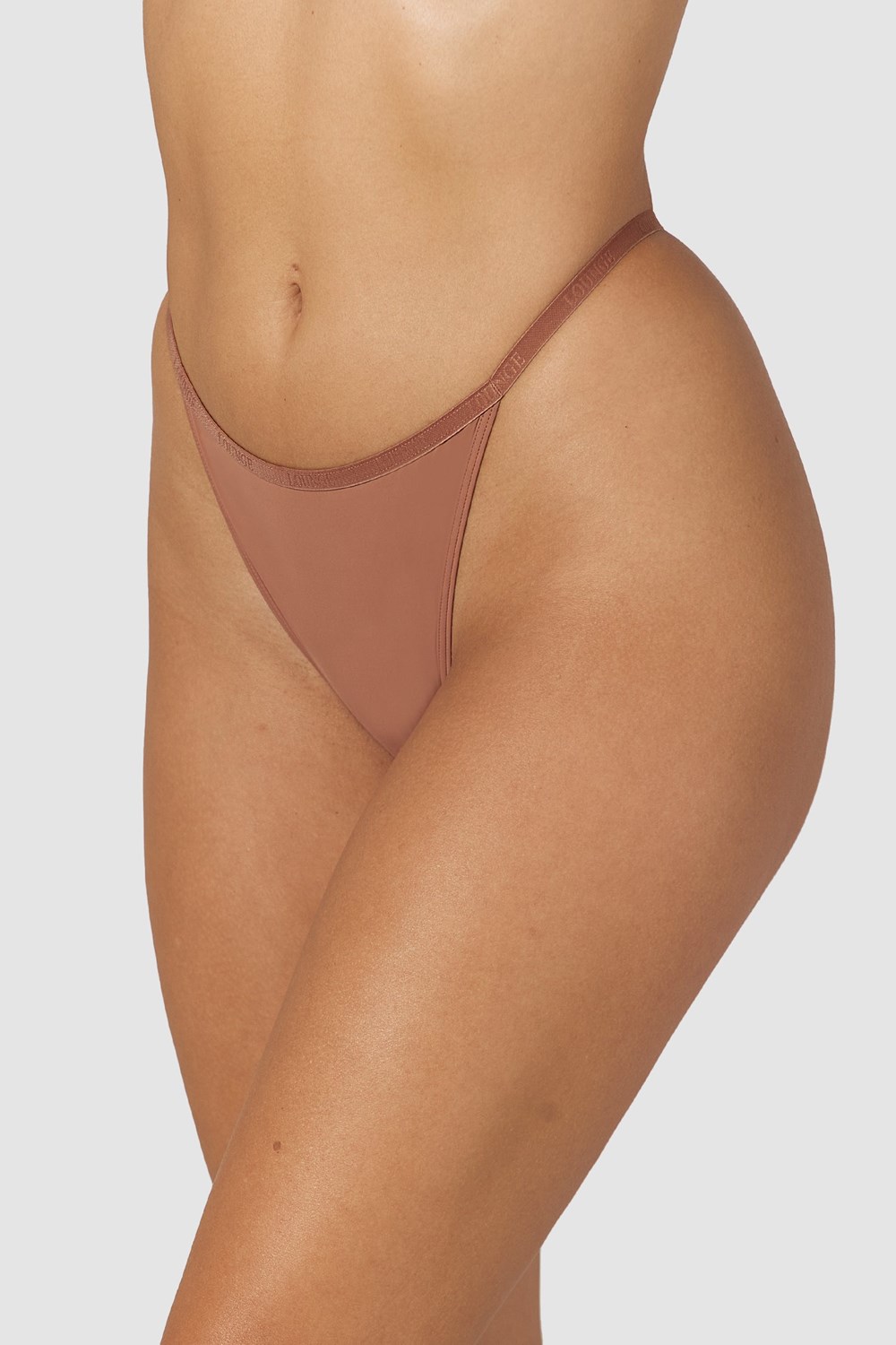 Lounge Underwear Your Everyday String Mocha | MH1640789