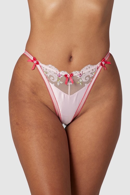 Lounge Underwear Bloom Embroidered Briefs Roze | DZ2645807