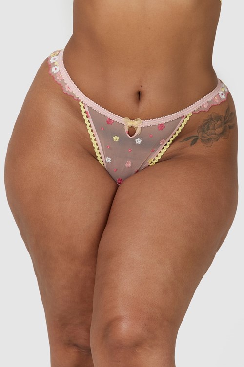 Lounge Underwear Fleur String Roze | FB2016957