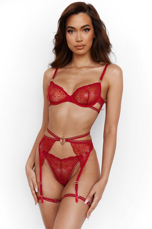 Lounge Underwear Gabriella Intimates Set Bordeaux | MF8204617