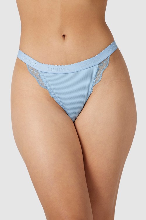 Lounge Underwear Geribbeld Briefs Blauw | SL9762481