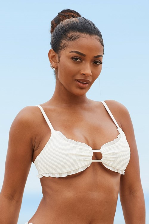 Lounge Underwear Hawaii Textured Bikini Top Room | KG9450318