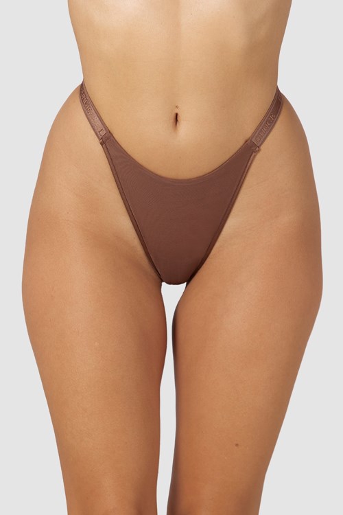 Lounge Underwear Smooth Mesh String Chestnut | XR3901756